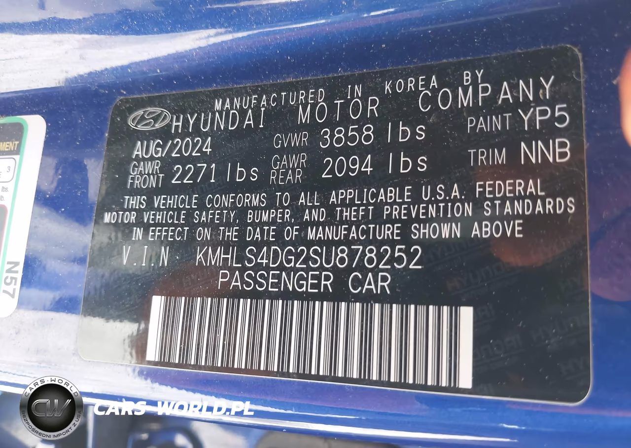 2025 Hyundai Elantra Sel Convenience VIN:KMHLS4DG2SU878252 - 9