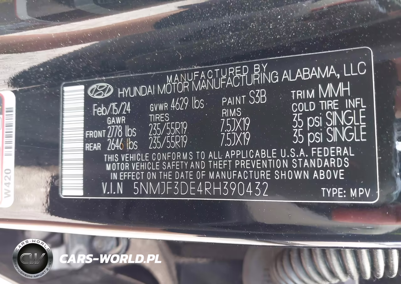 2024 Hyundai Tucson Sel VIN:5NMJF3DE4RH390432 - 9