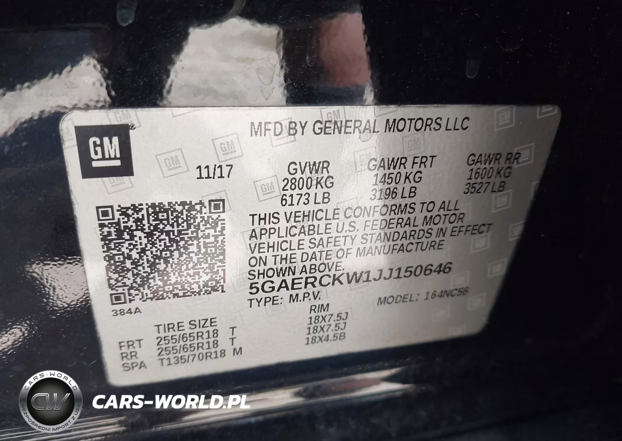 2018 Buick Enclave Premium VIN:5GAERCKW1JJ150646 - 9