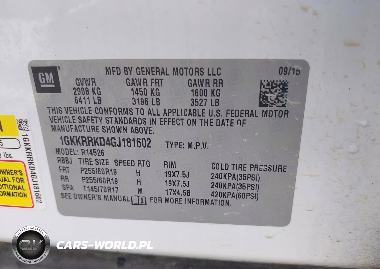 2016 GMC Acadia Slt-1 VIN:1GKKRRKD4GJ181602 - 9