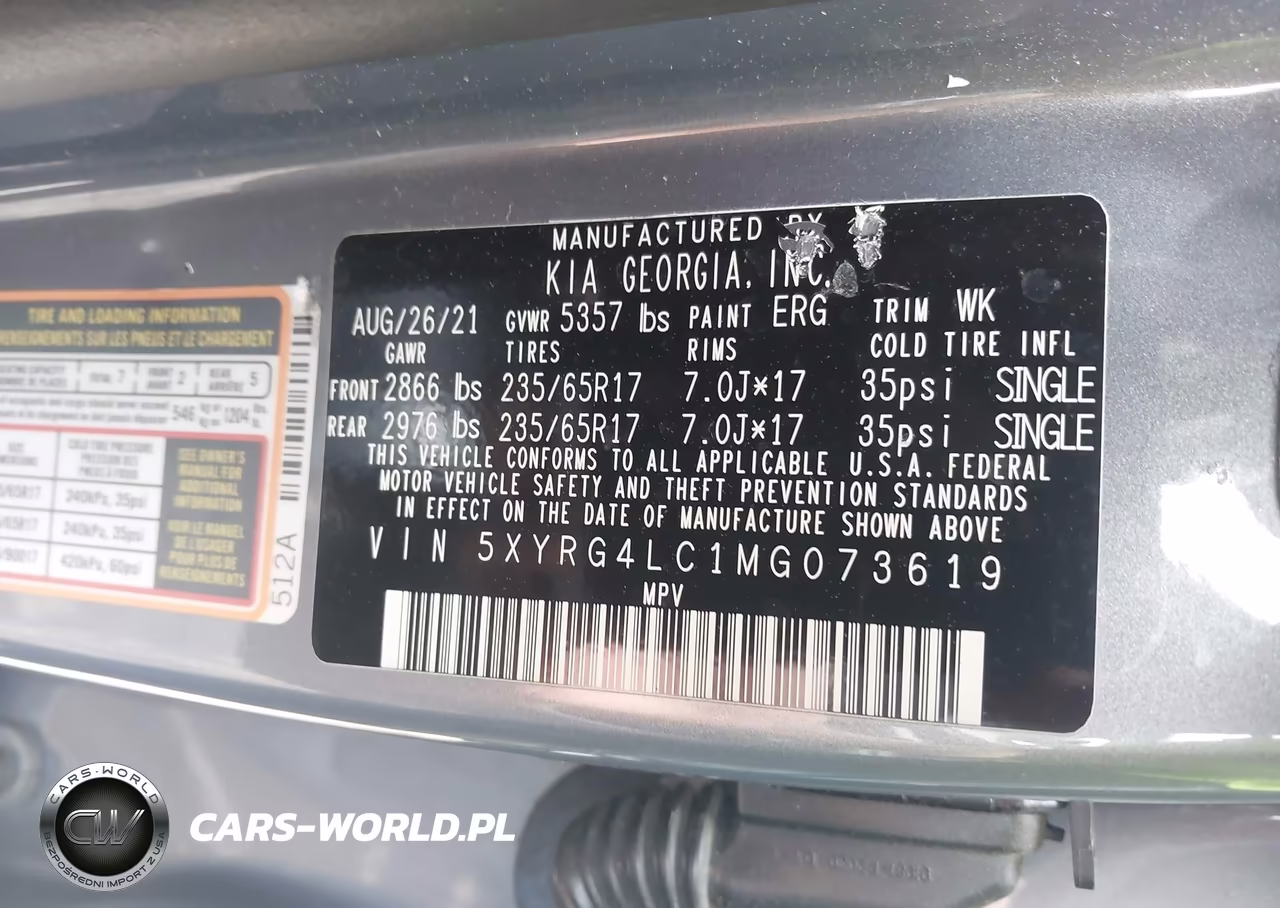 2021 Kia Sorento Lx VIN:5XYRG4LC1MG073619 - 9