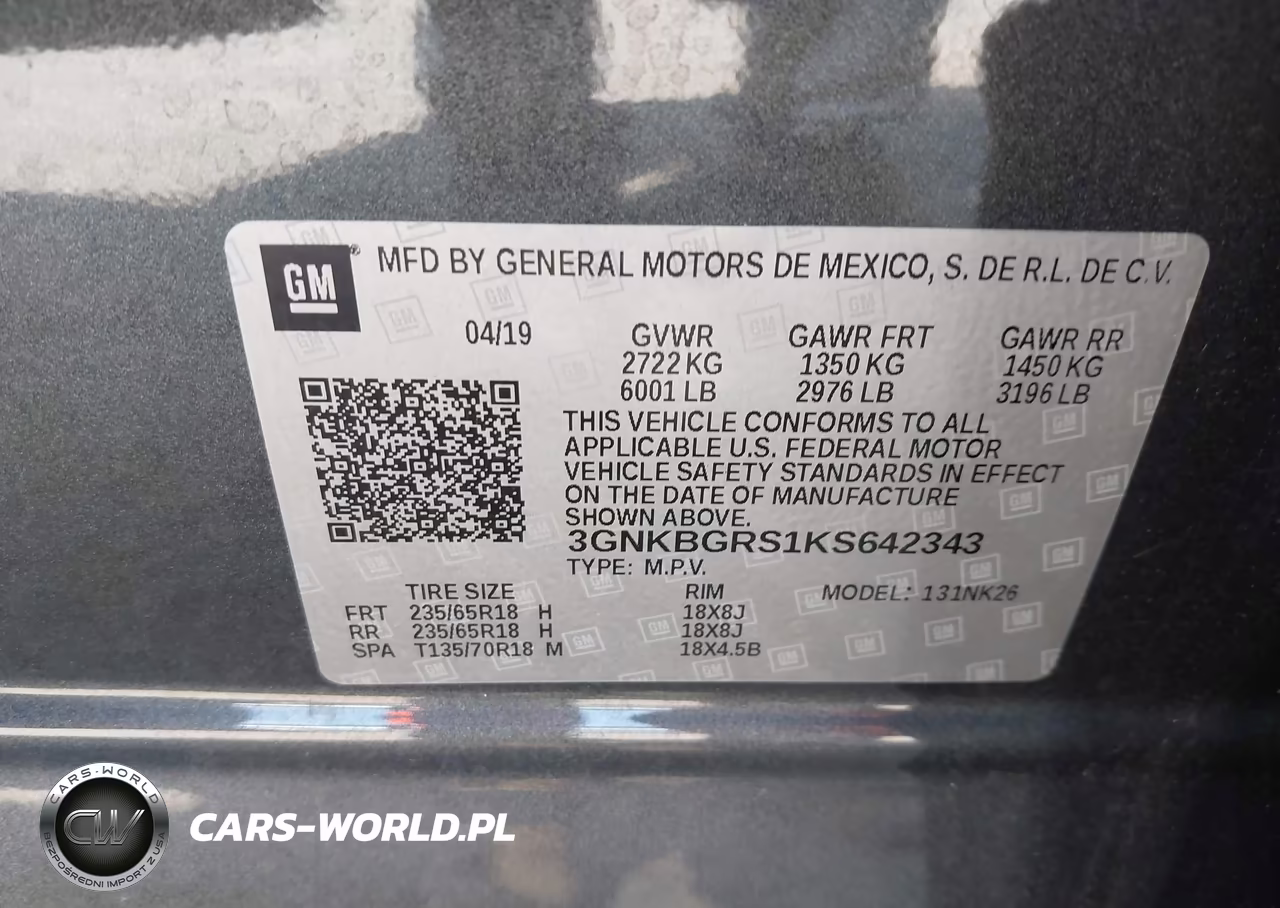 2019 Chevrolet Blazer VIN:3GNKBGRS1KS642343 - 9