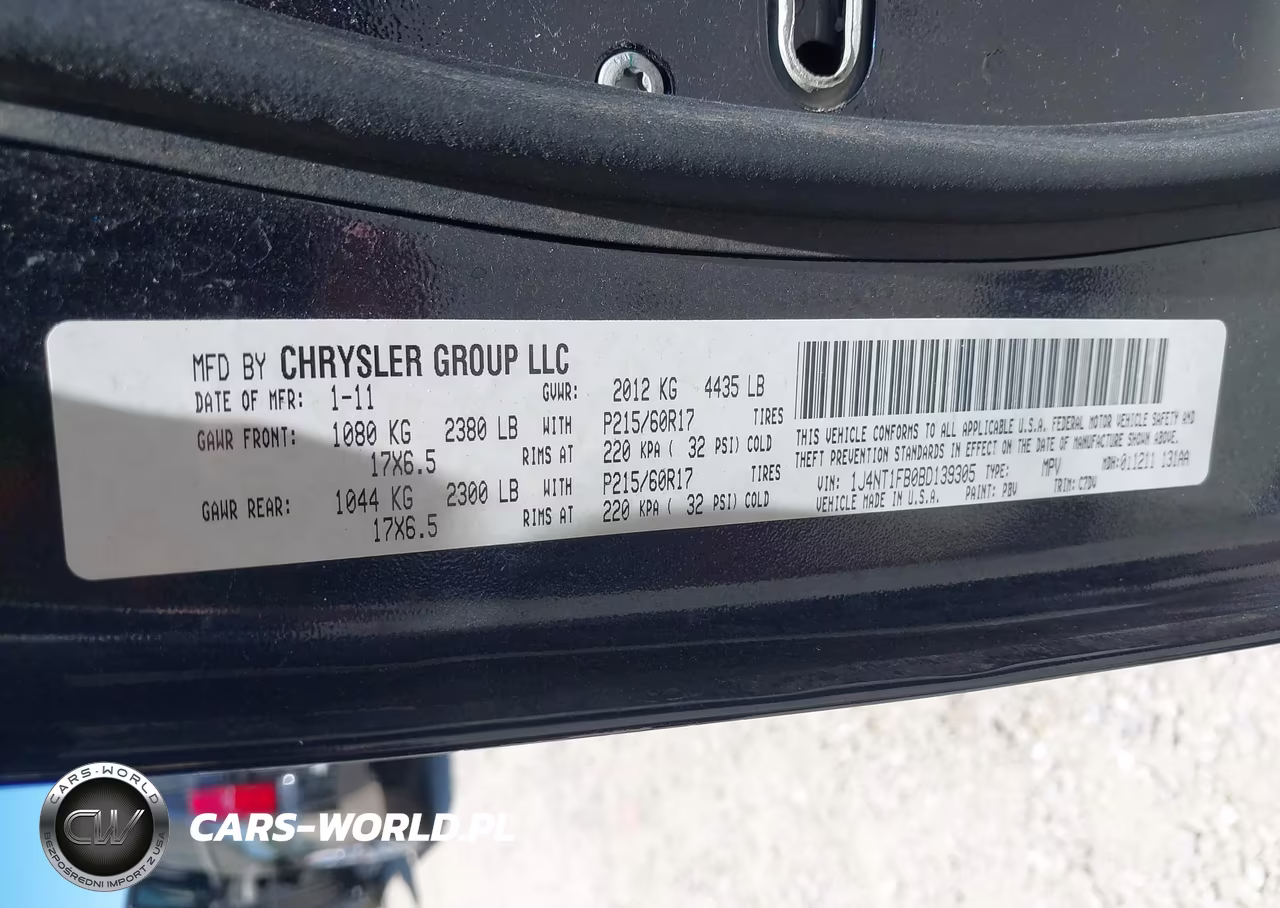 2011 Jeep Compass VIN:1J4NT1FB0BD139305 - 9