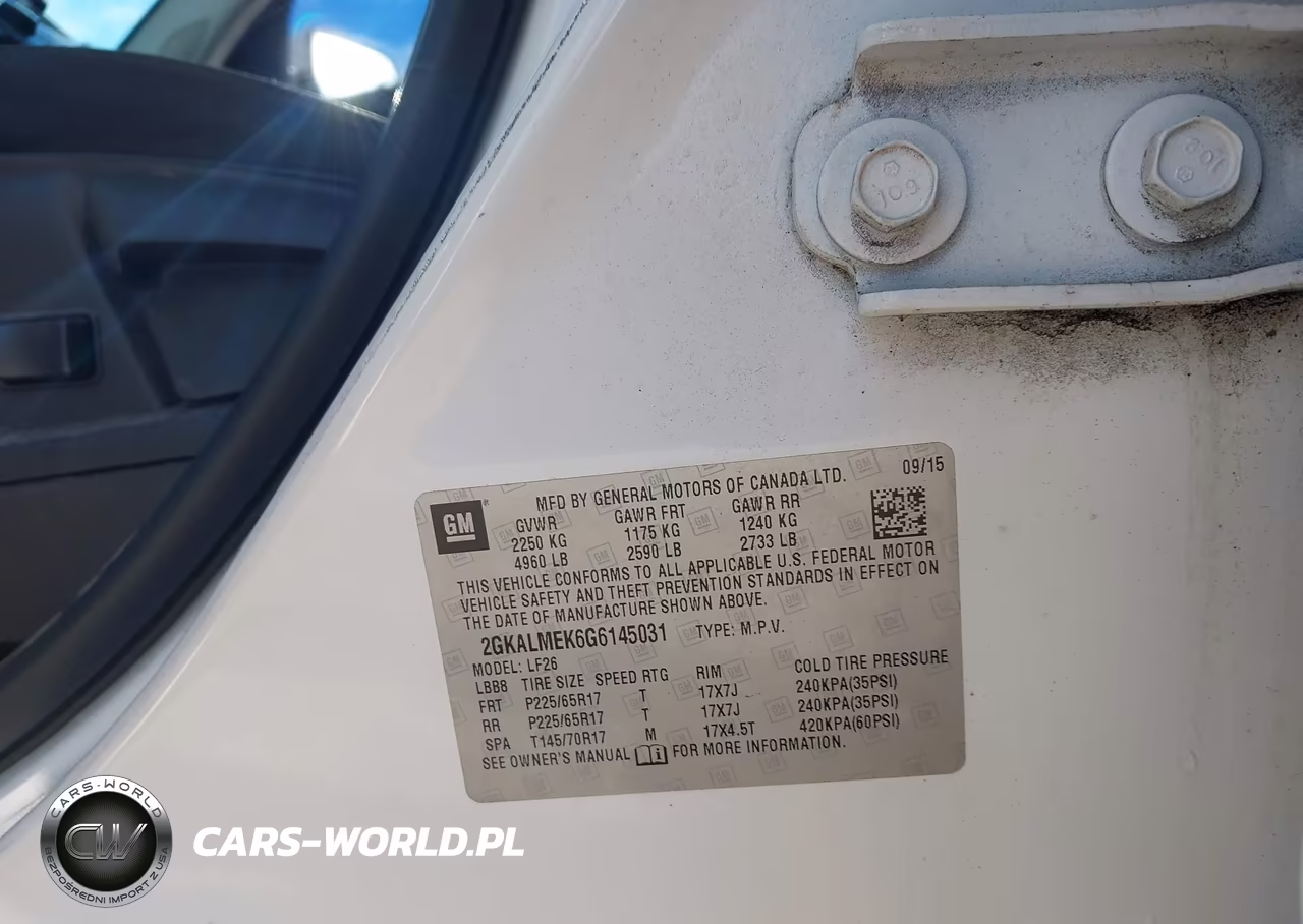 2016 GMC Terrain Sle-1 VIN:2GKALMEK6G6145031 - 9