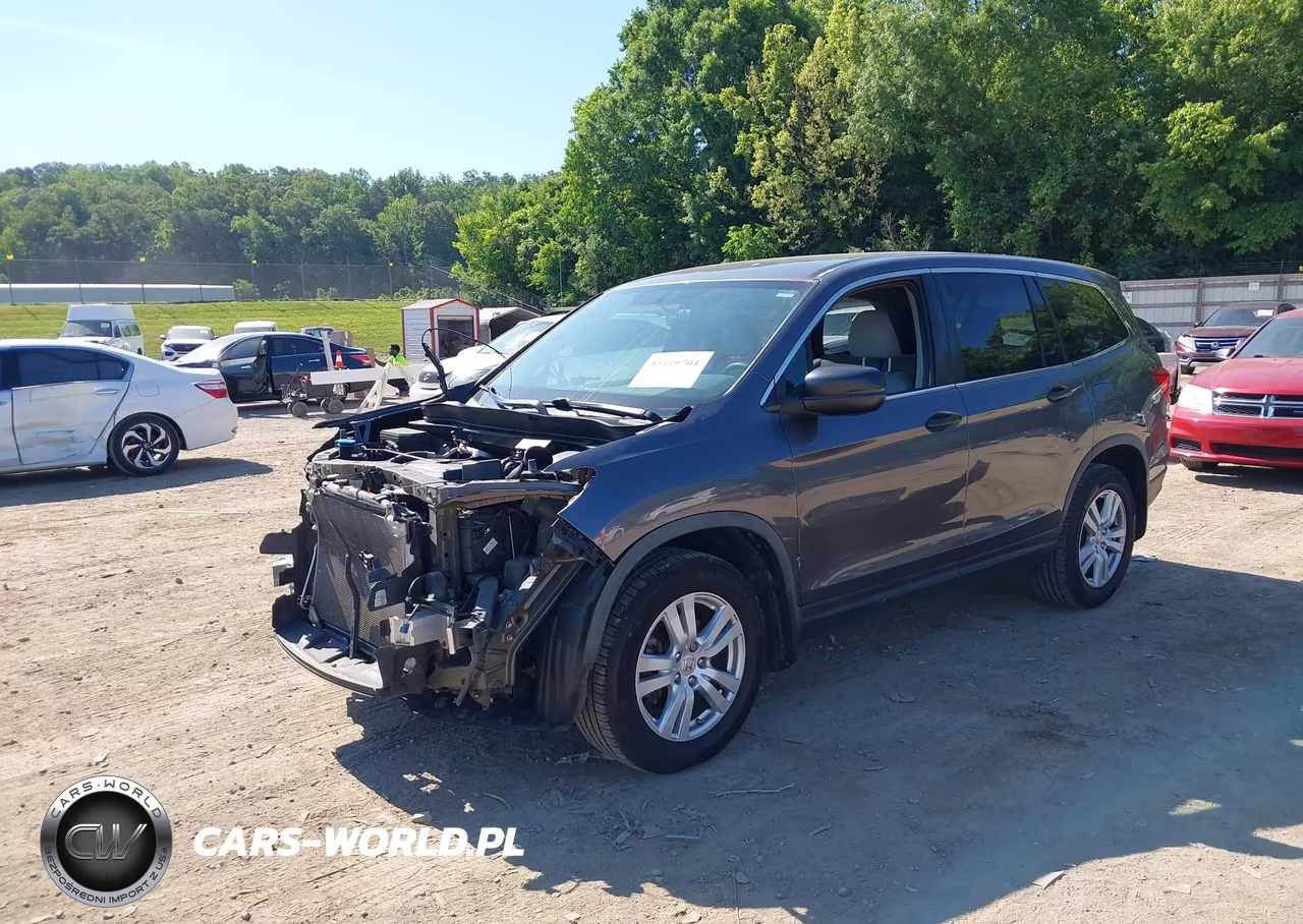 2017 Honda Pilot Lx VIN:5FNYF6H12HB039512 - 2