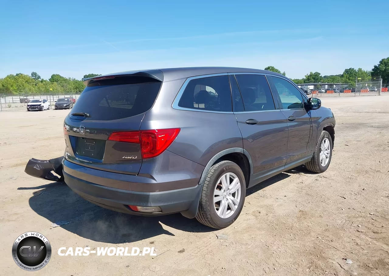 2017 Honda Pilot Lx VIN:5FNYF6H12HB039512 - 4