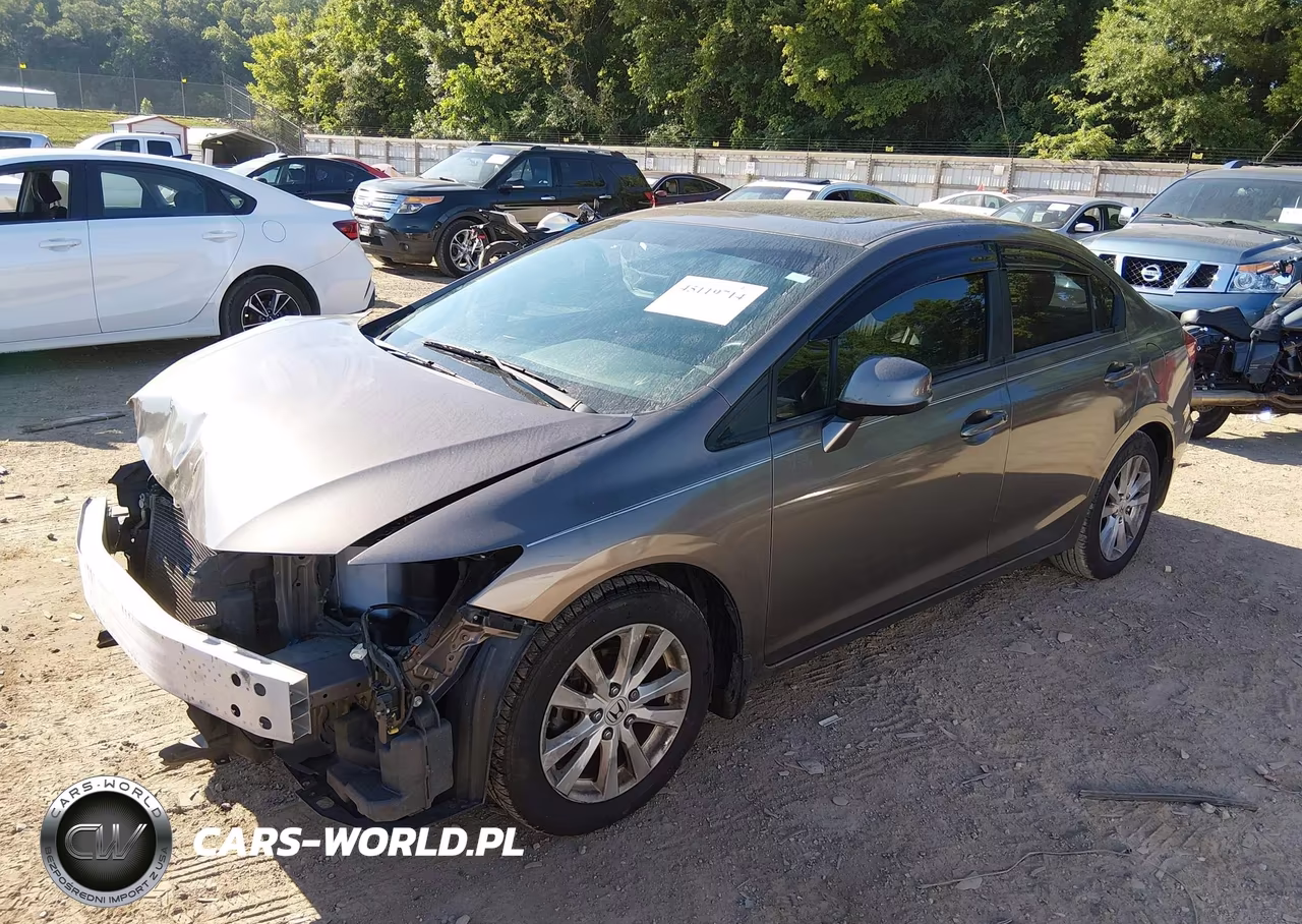 2012 Honda Civic Ex-L VIN:2HGFB2F96CH518427 - 2