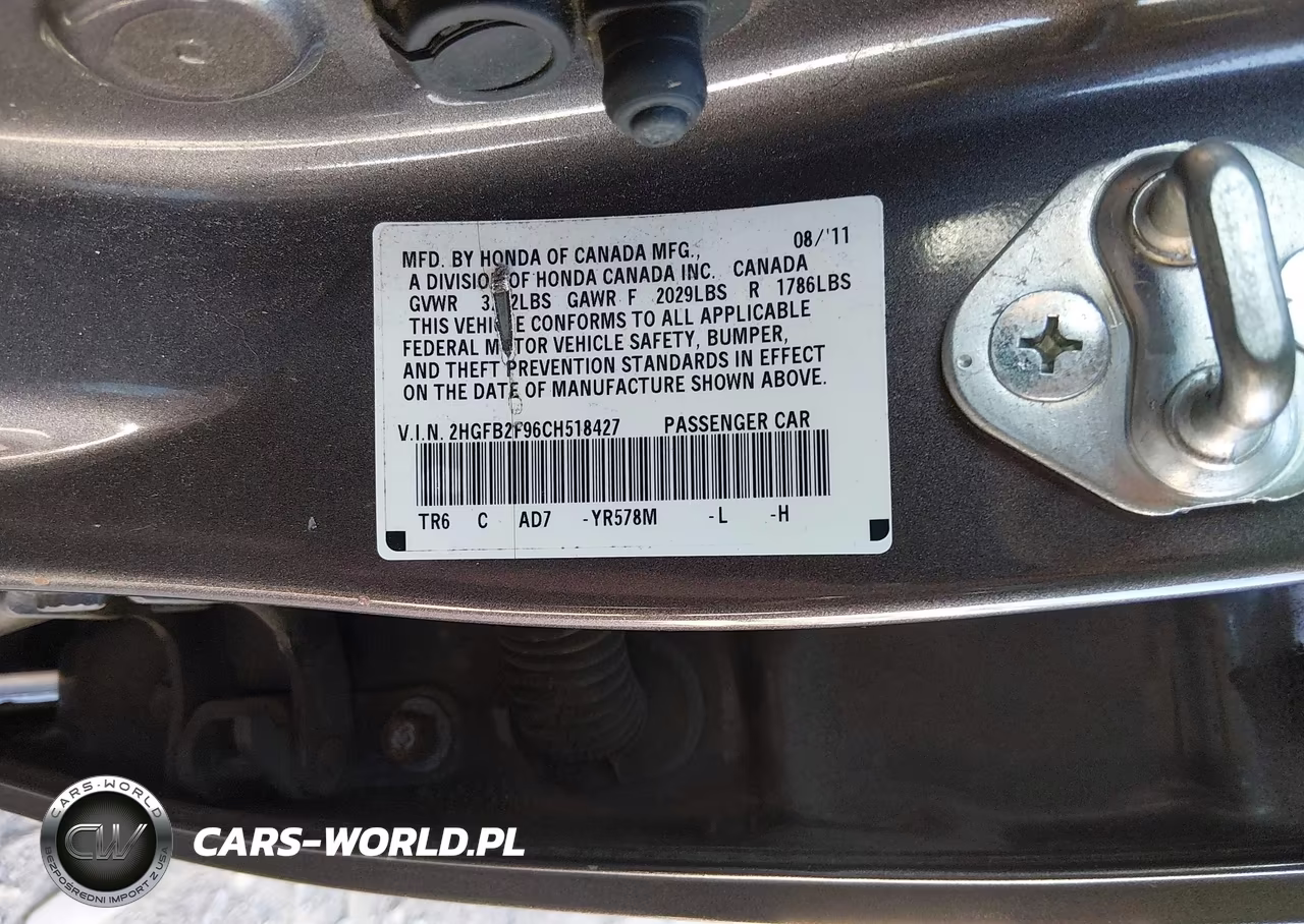 2012 Honda Civic Ex-L VIN:2HGFB2F96CH518427 - 9