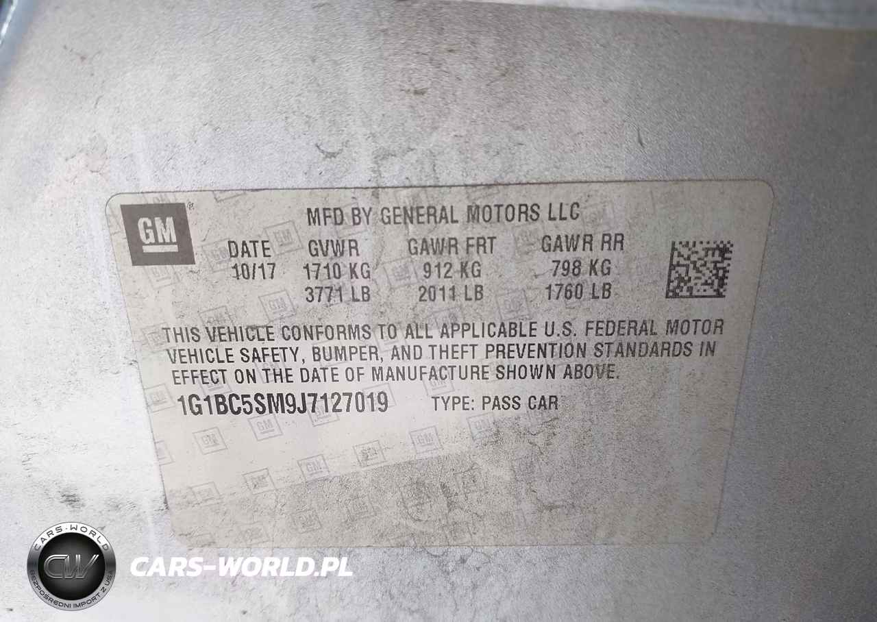 2018 Chevrolet Cruze Ls Auto VIN:1G1BC5SM9J7127019 - 9