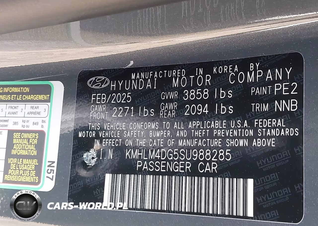 2025 Hyundai Elantra Sel Sport VIN:KMHLM4DG5SU988285 - 9