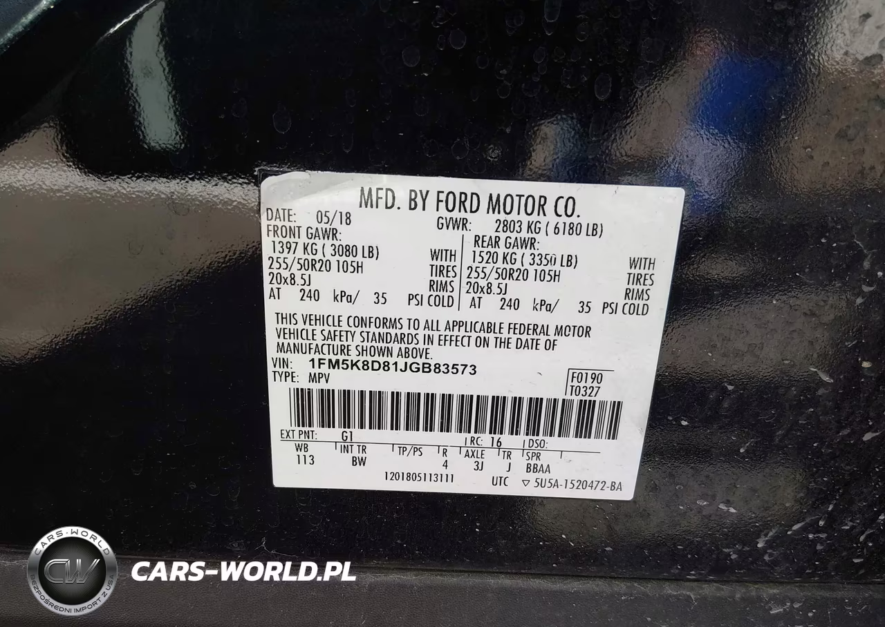 2018 Ford Explorer Xlt VIN:1FM5K8D81JGB83573 - 9