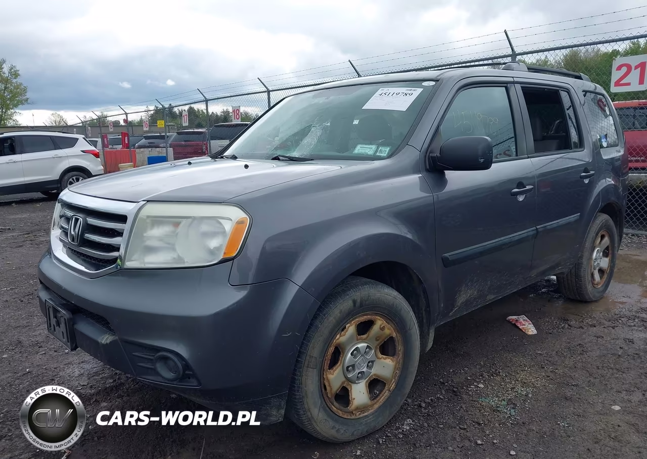 2014 Honda Pilot Lx VIN:5FNYF4H23EB025952 - 2