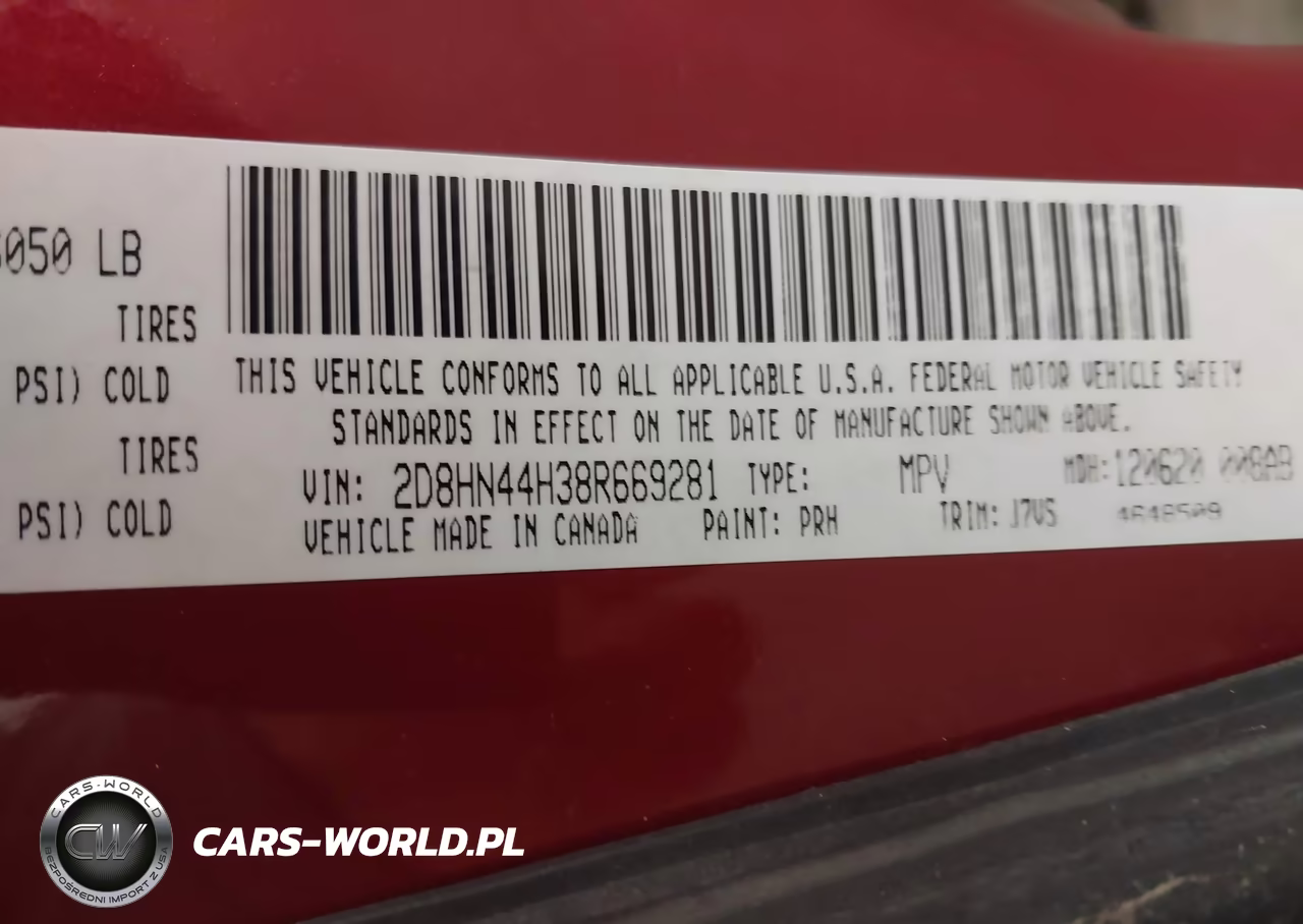 2008 Dodge Grand Caravan Se VIN:2D8HN44H38R669281 - 9