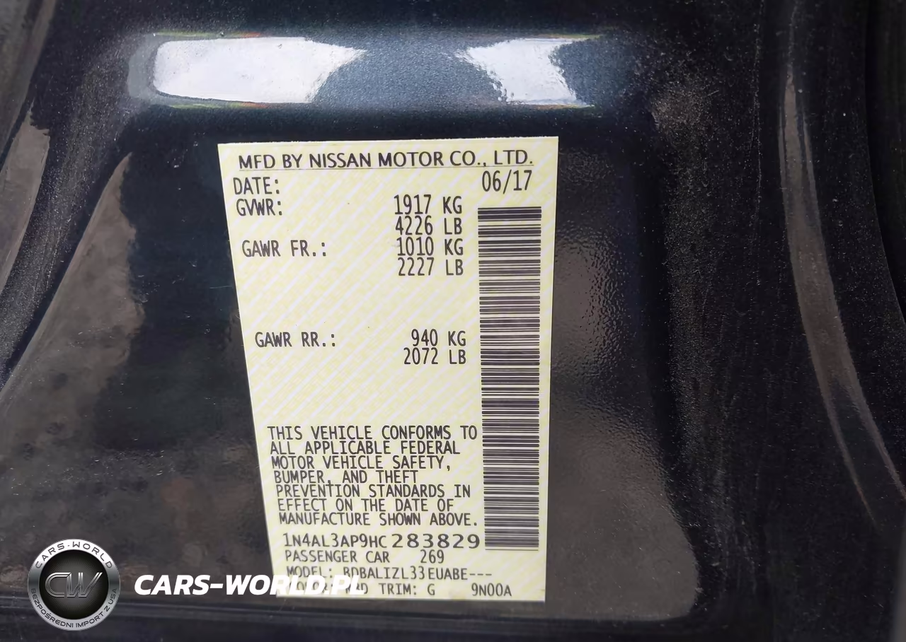2017 Nissan Altima 2.5 Sv VIN:1N4AL3AP9HC283829 - 9
