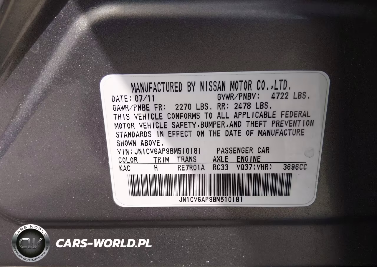 2011 Infiniti G37 Journey VIN:JN1CV6AP9BM510181 - 9