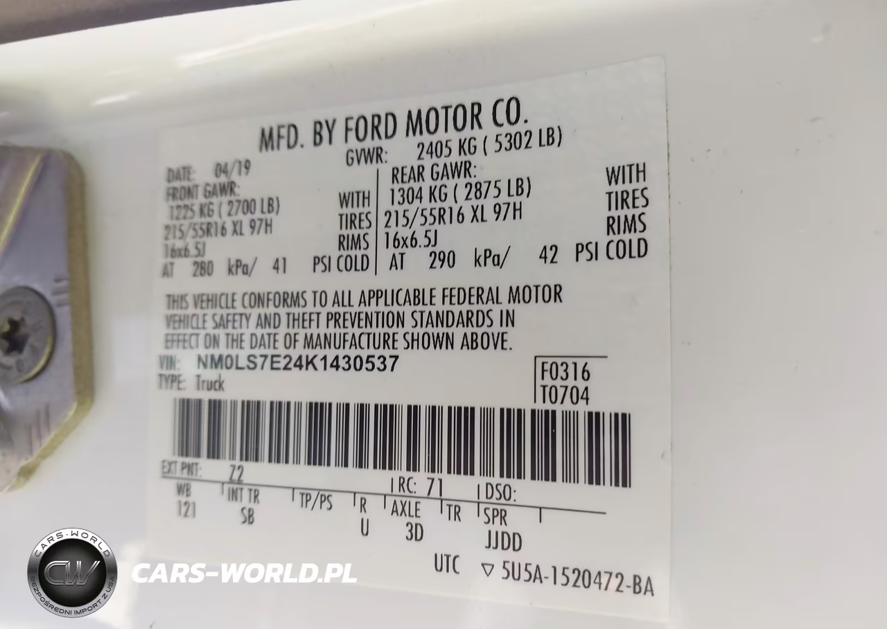 2019 Ford Transit Connect Xl VIN:NM0LS7E24K1430537 - 9