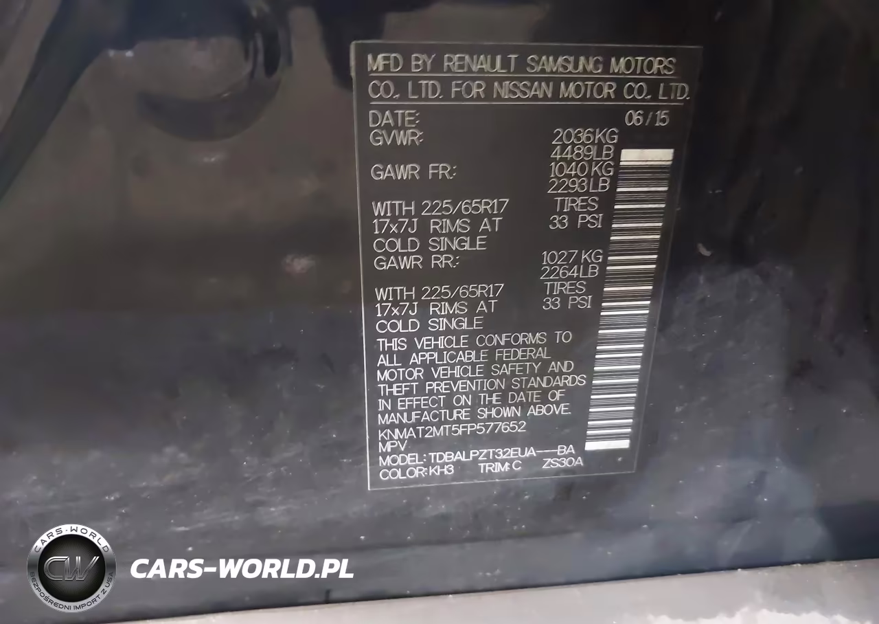 2015 Nissan Rogue S VIN:KNMAT2MT5FP577652 - 9