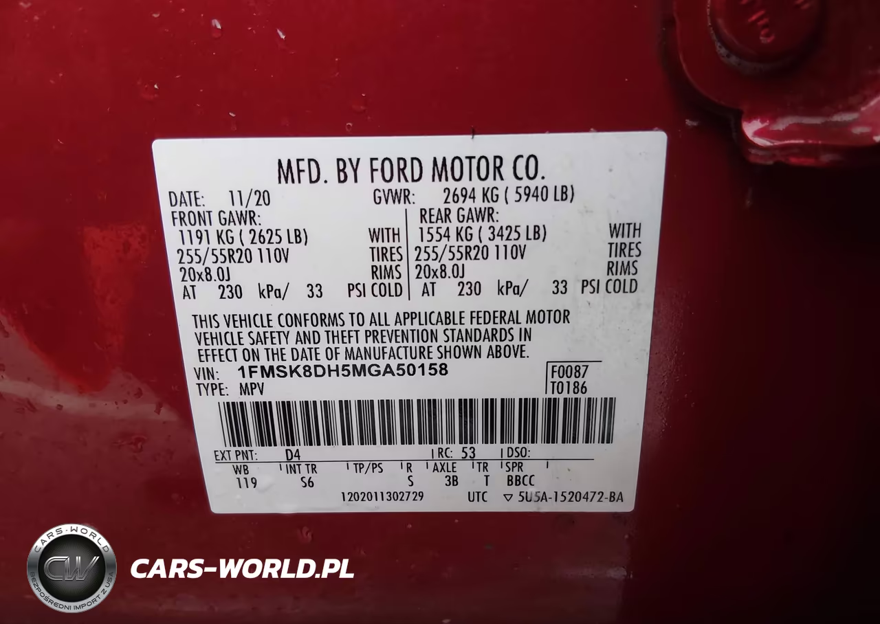 2021 Ford Explorer Xlt VIN:1FMSK8DH5MGA50158 - 9