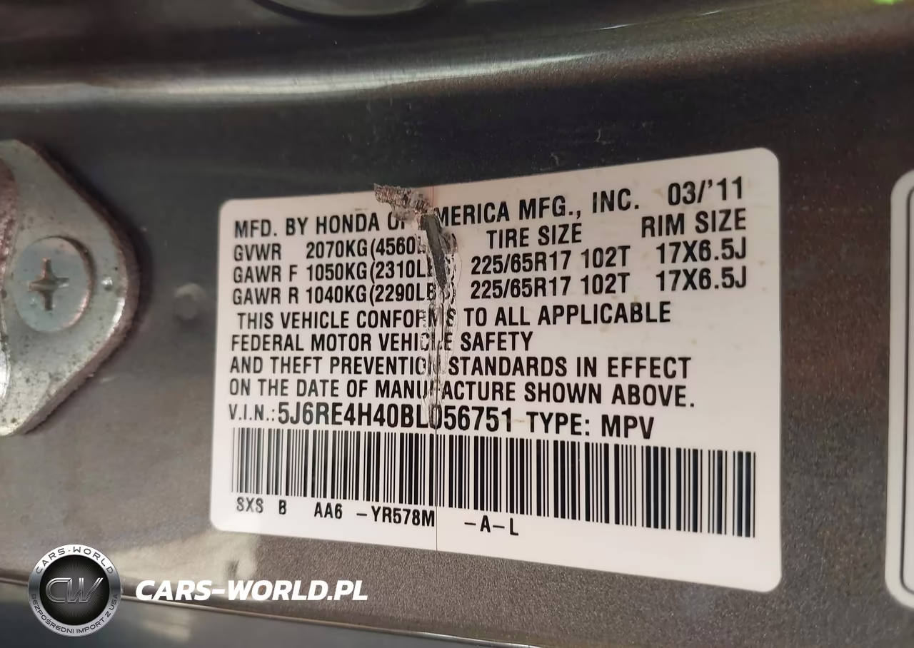 2011 Honda Cr-V Se VIN:5J6RE4H40BL056751 - 9