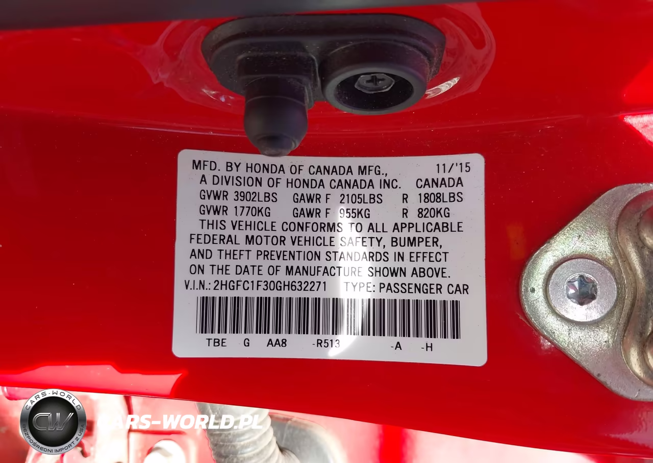 2016 Honda Civic Ex-T VIN:2HGFC1F30GH632271 - 9