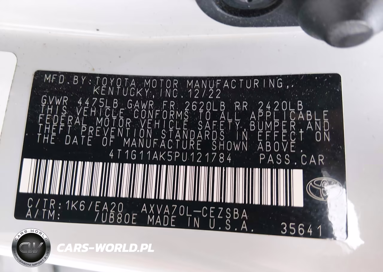 2023 Toyota Camry Se VIN:4T1G11AK5PU121784 - 9