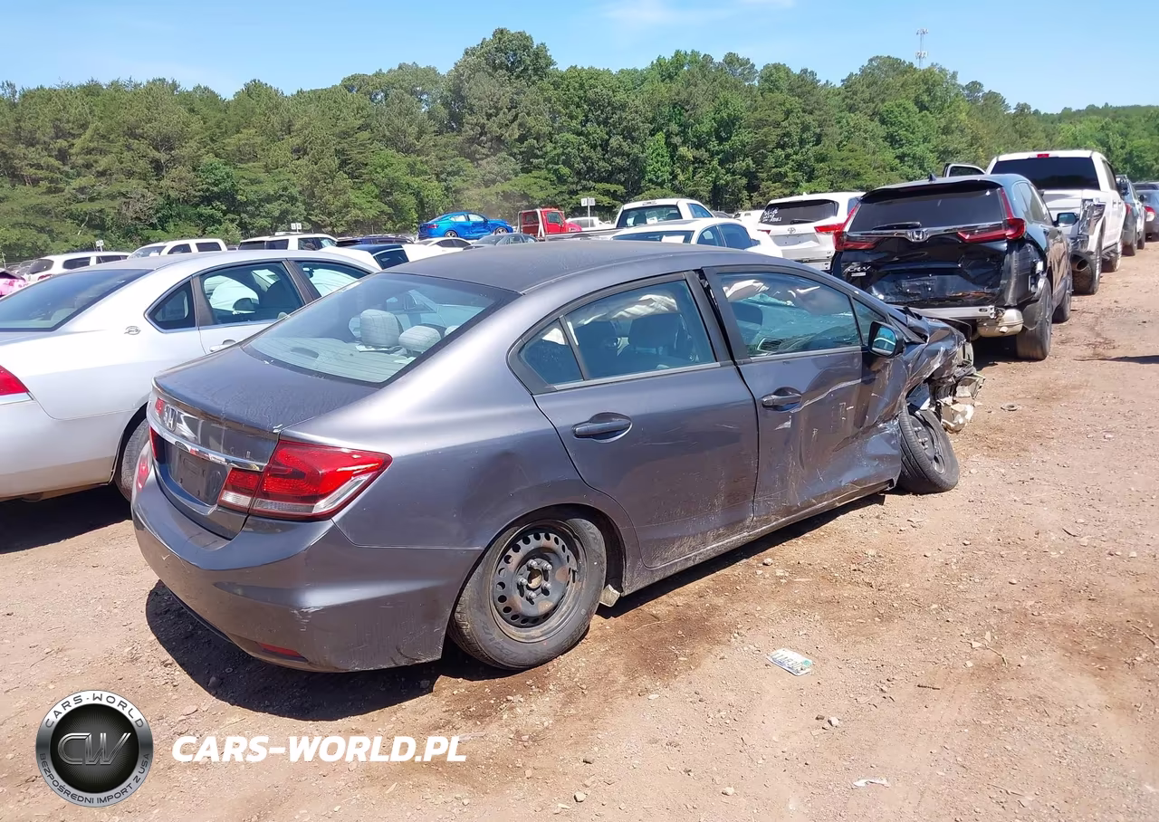 2014 Honda Civic Lx VIN:19XFB2F51EE004740 - 4