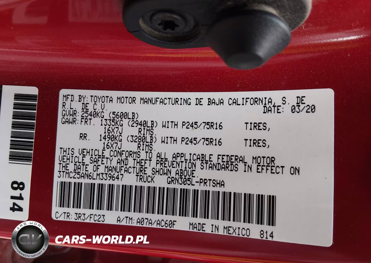 2020 Toyota Tacoma Sr5 V6 VIN:3TMCZ5AN6LM339647 - 9