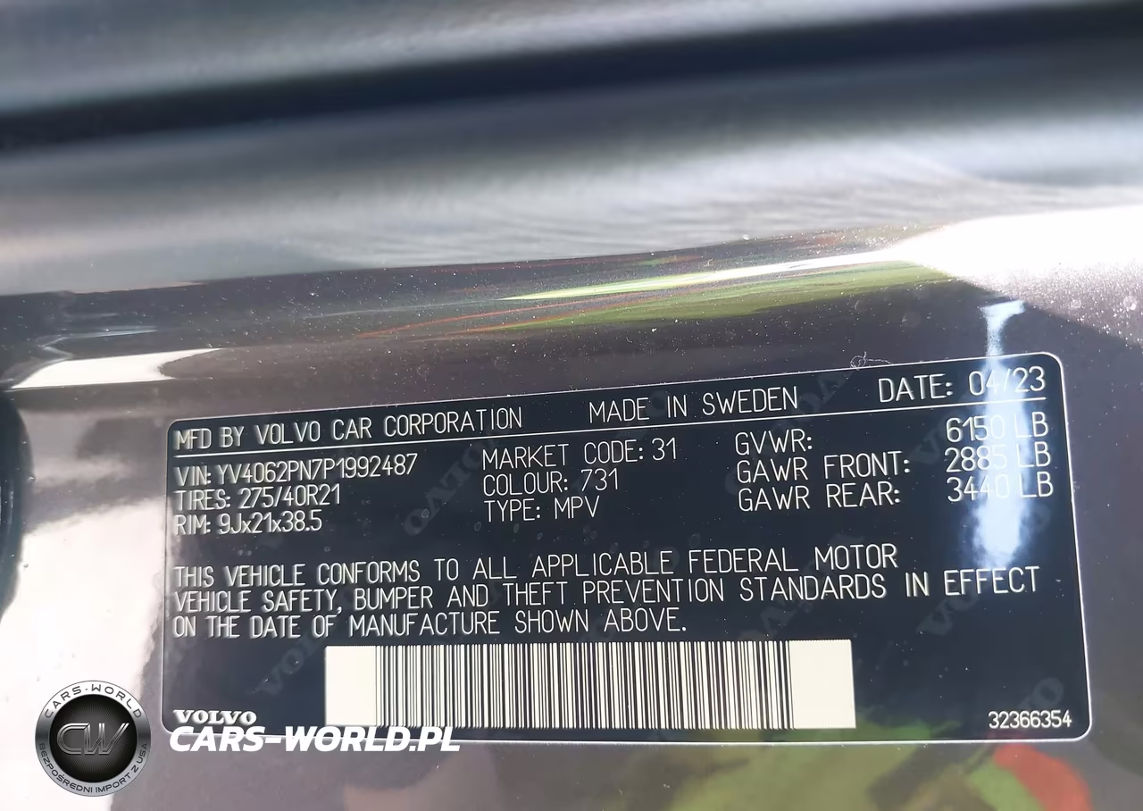 2023 Volvo Xc90 B6 Plus 7-Seater VIN:YV4062PN7P1992487 - 9