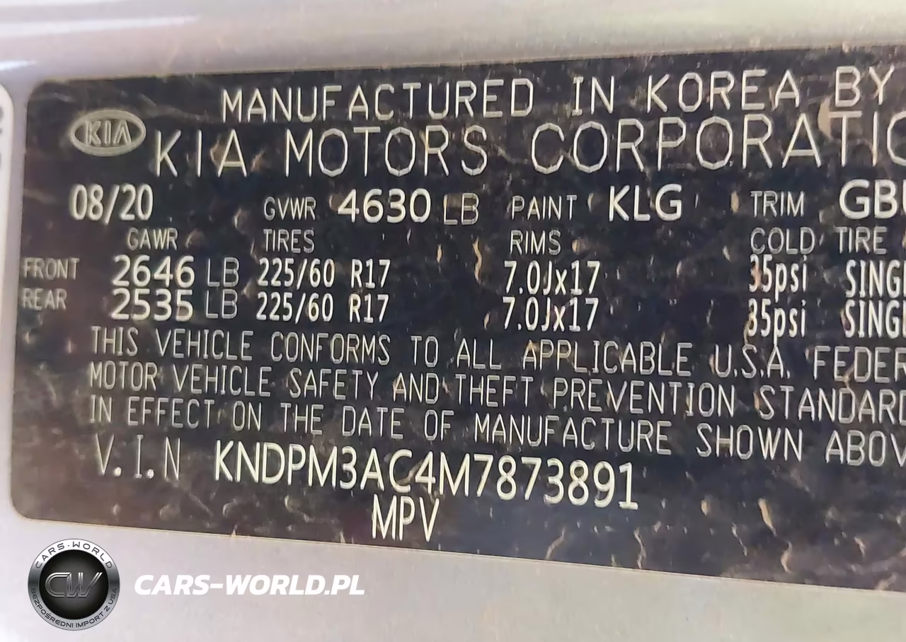 2021 Kia Sportage Lx VIN:KNDPM3AC4M7873891 - 9