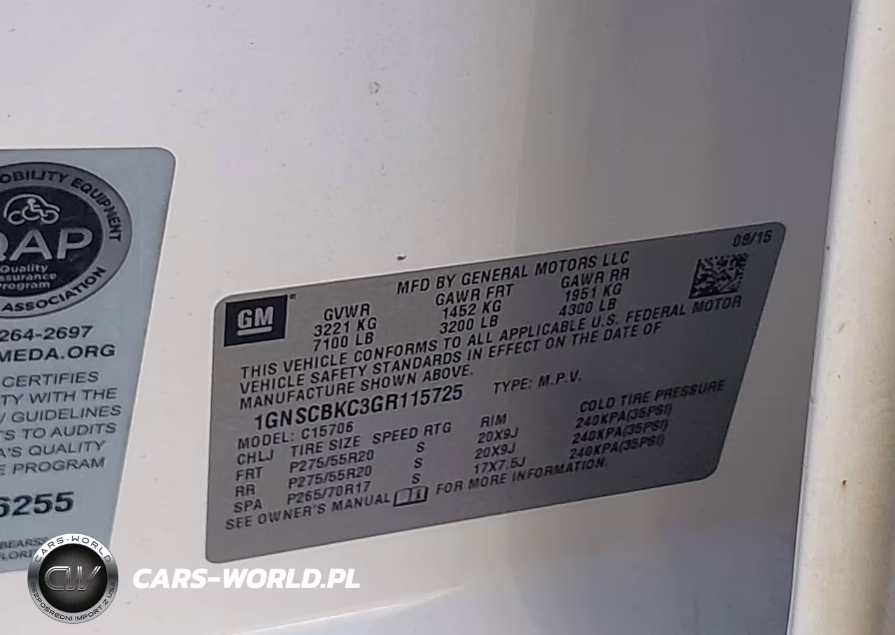 2016 Chevrolet Tahoe Lt VIN:1GNSCBKC3GR115725 - 9