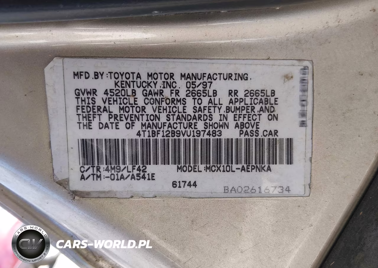1997 Toyota Avalon Xl VIN:4T1BF12B9VU197483 - 9