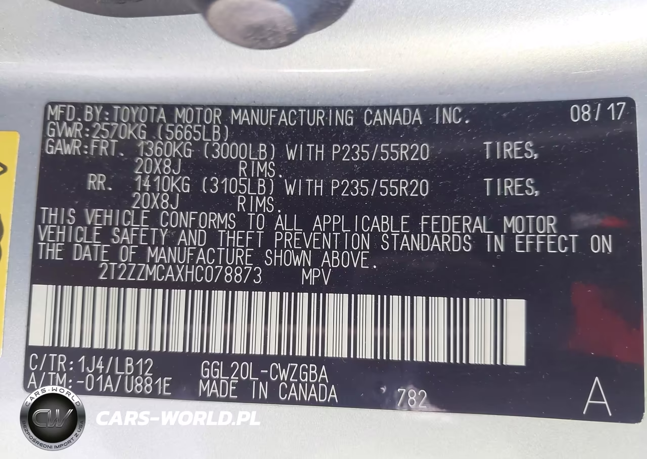 2017 Lexus Rx 350 VIN:2T2ZZMCAXHC078873 - 9