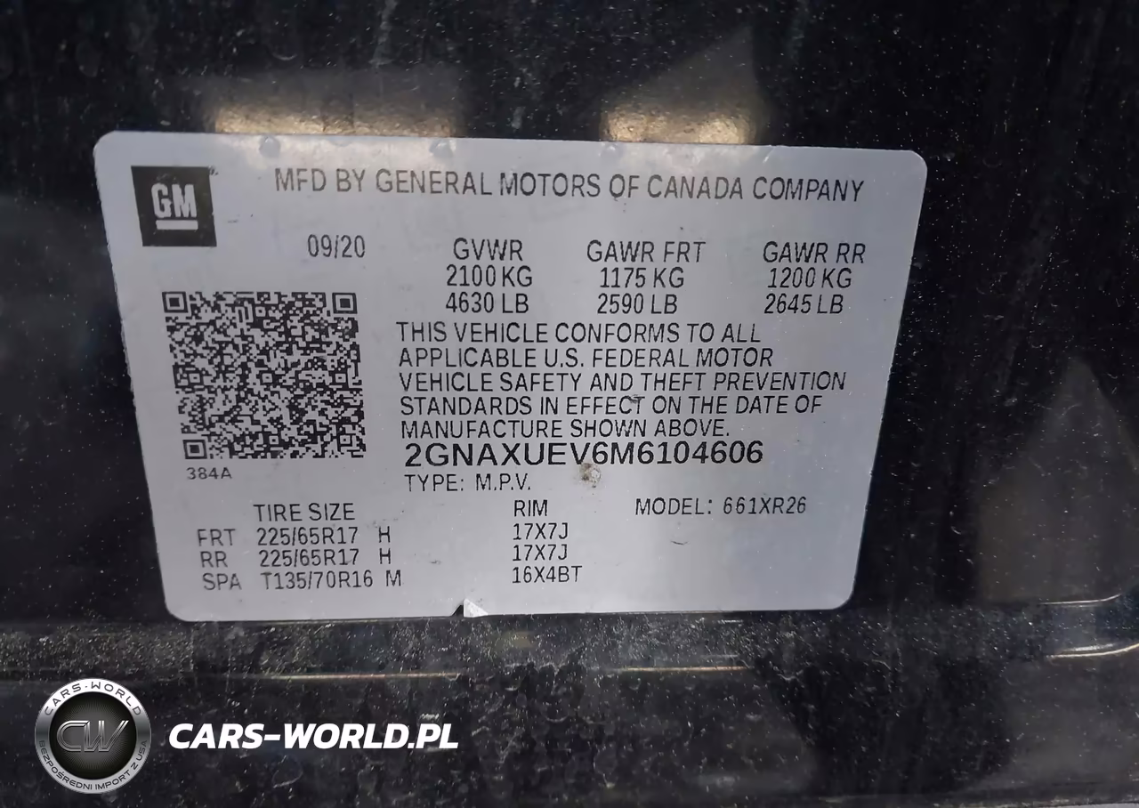 2021 Chevrolet Equinox Awd Lt VIN:2GNAXUEV6M6104606 - 9