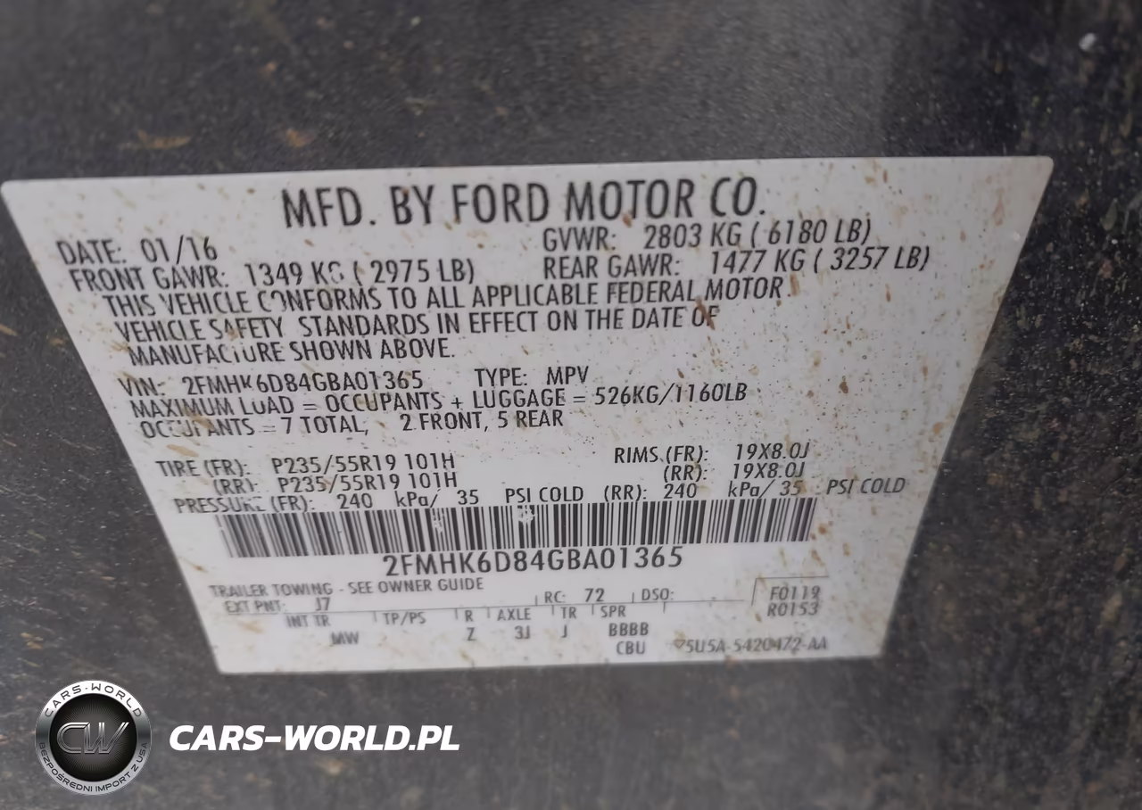 2016 Ford Flex Limited VIN:2FMHK6D84GBA01365 - 9