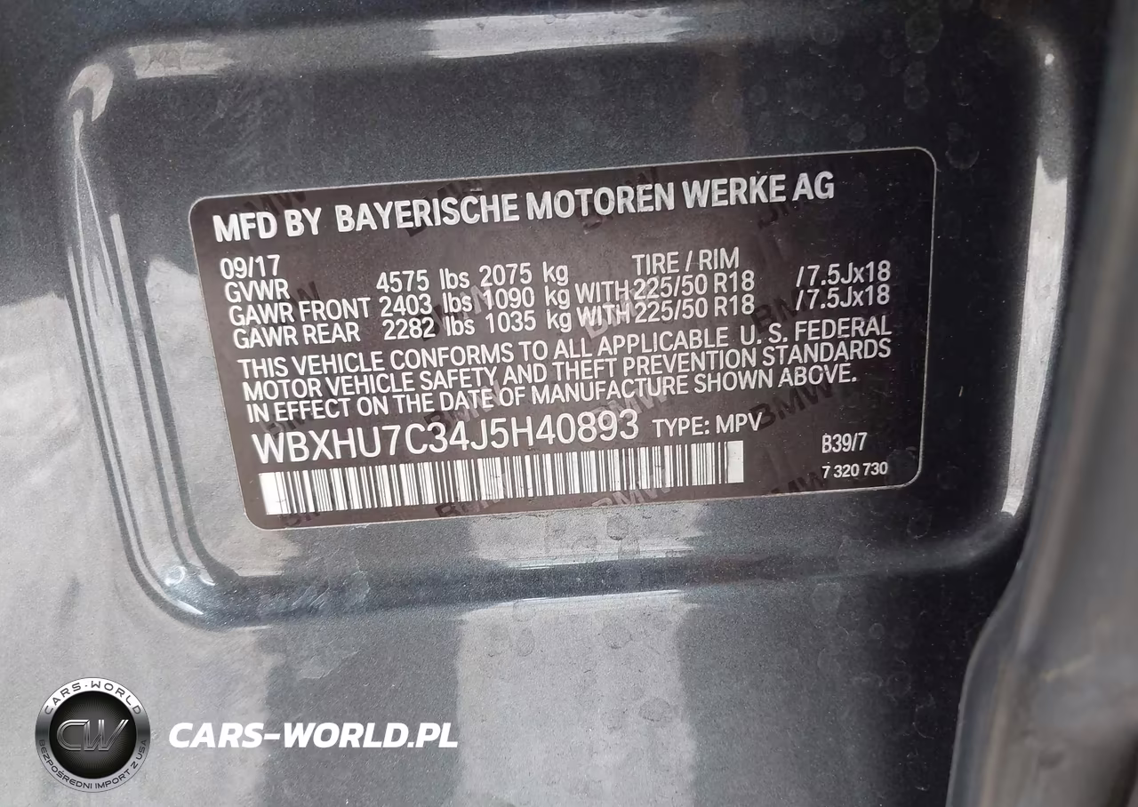 2018 BMW X1 Sdrive28I VIN:WBXHU7C34J5H40893 - 9