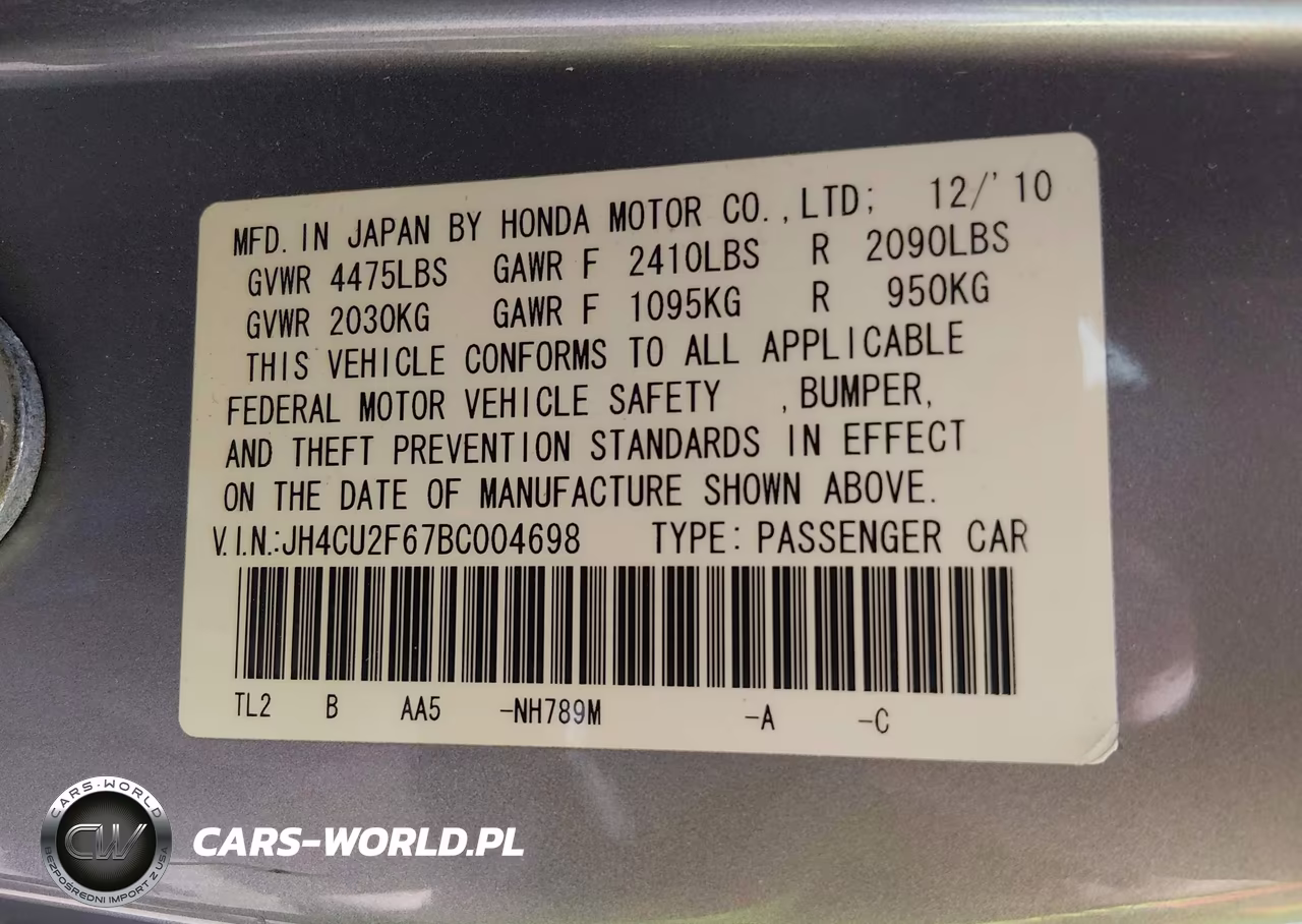 2011 Acura Tsx 2.4 VIN:JH4CU2F67BC004698 - 9