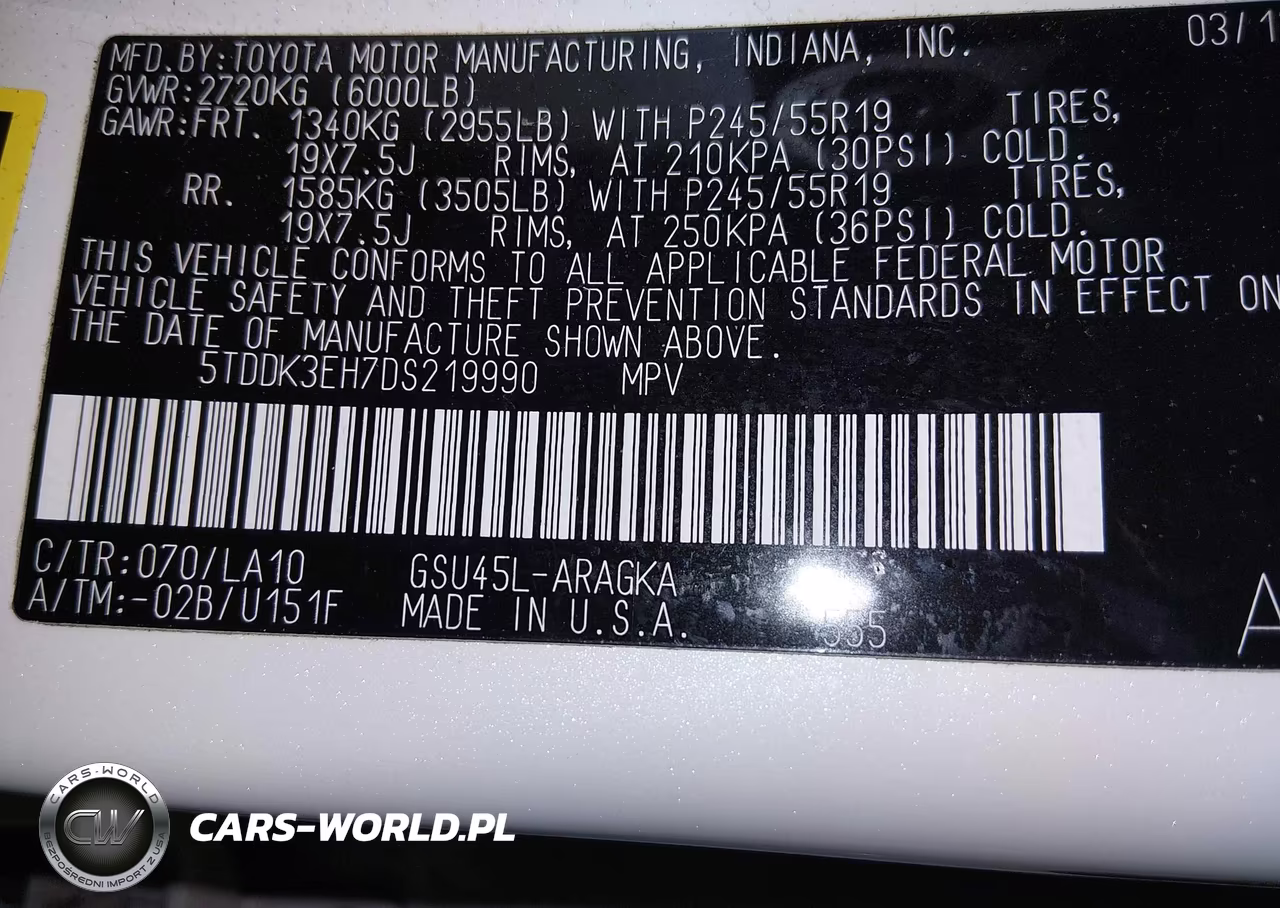 2013 Toyota Highlander Limited V6 VIN:5TDDK3EH7DS219990 - 9