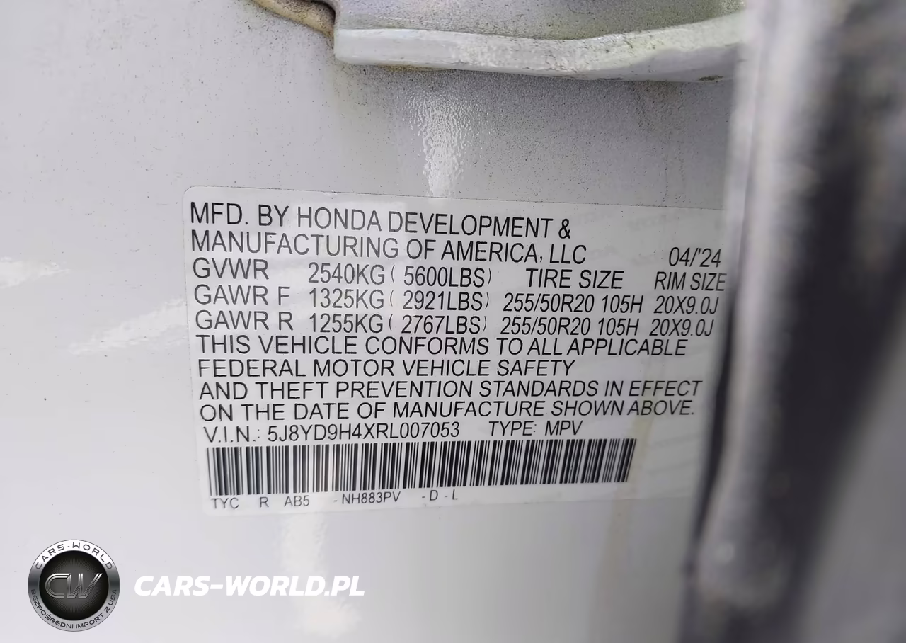 2024 Acura Mdx Technology Package VIN:5J8YD9H4XRL007053 - 9