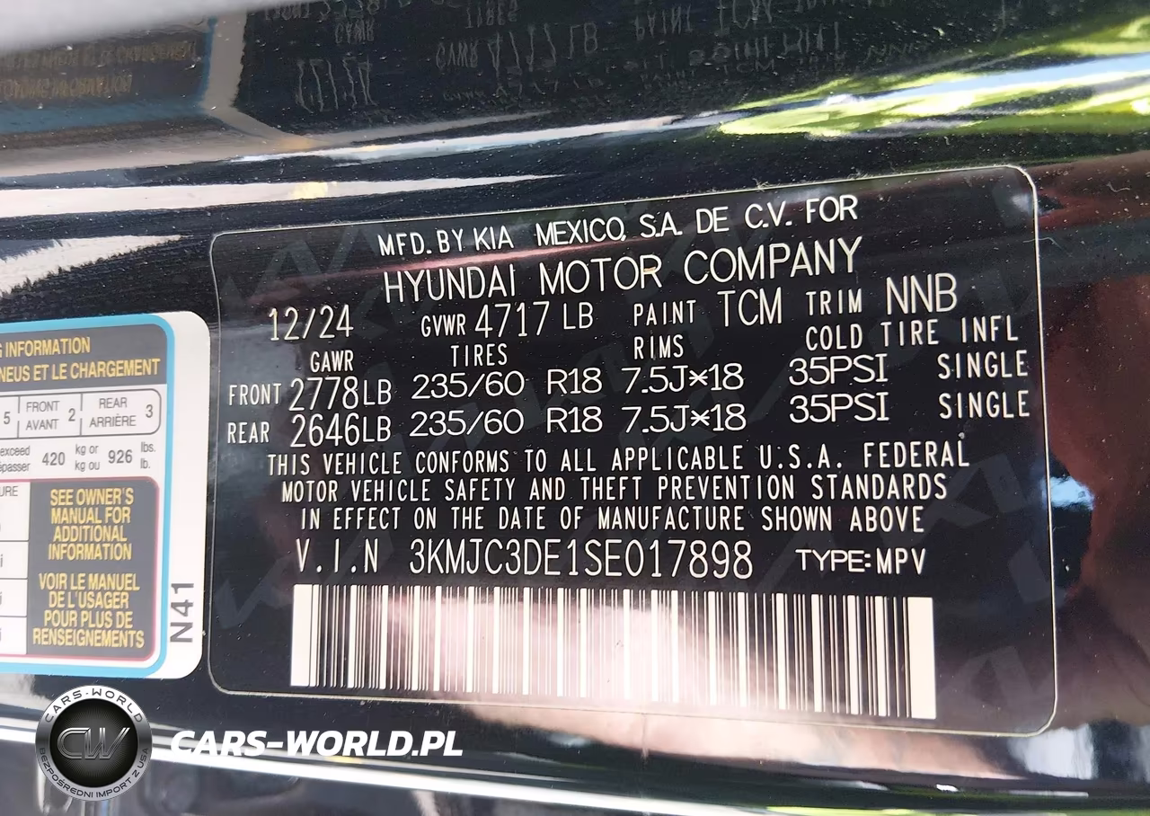 2025 Hyundai Tucson Sel Convenience VIN:3KMJC3DE1SE017898 - 9