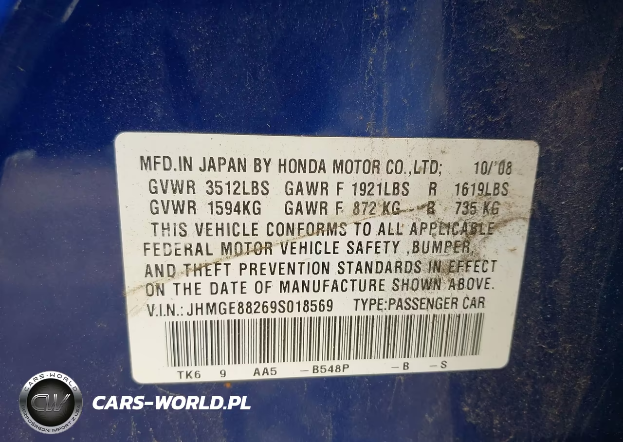 2009 Honda Fit VIN:JHMGE88269S018569 - 9