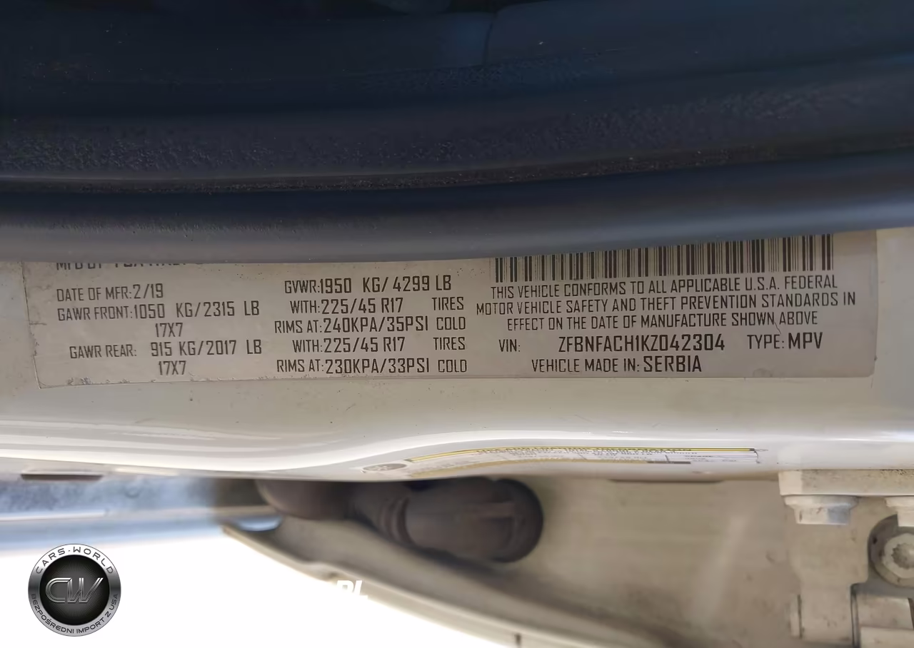 2019 Fiat 500L Lounge VIN:ZFBNFACH1KZ042304 - 9