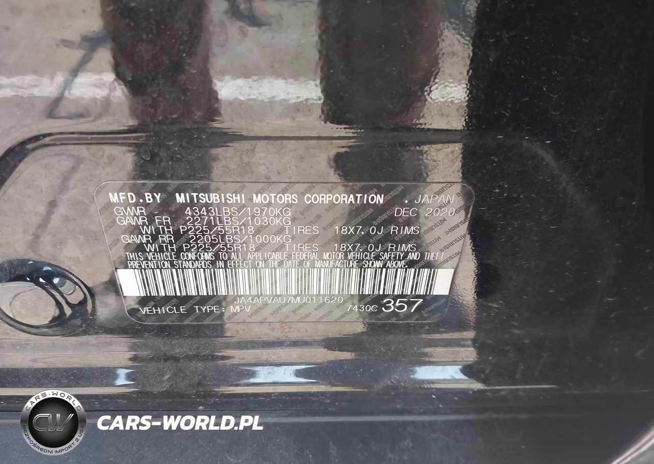 2021 Mitsubishi Outlander Sport 2.0 Se 2Wd VIN:JA4APVAU7MU011620 - 9