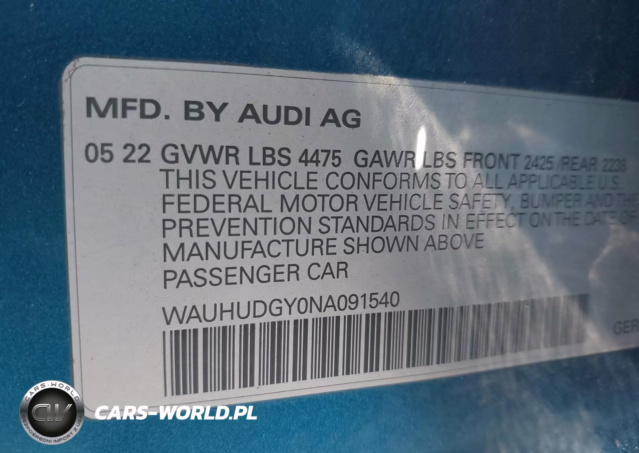 2022 Audi A3 Premium Plus 40 Tfsi Quattro S Tronic VIN:WAUHUDGY0NA091540 - 9