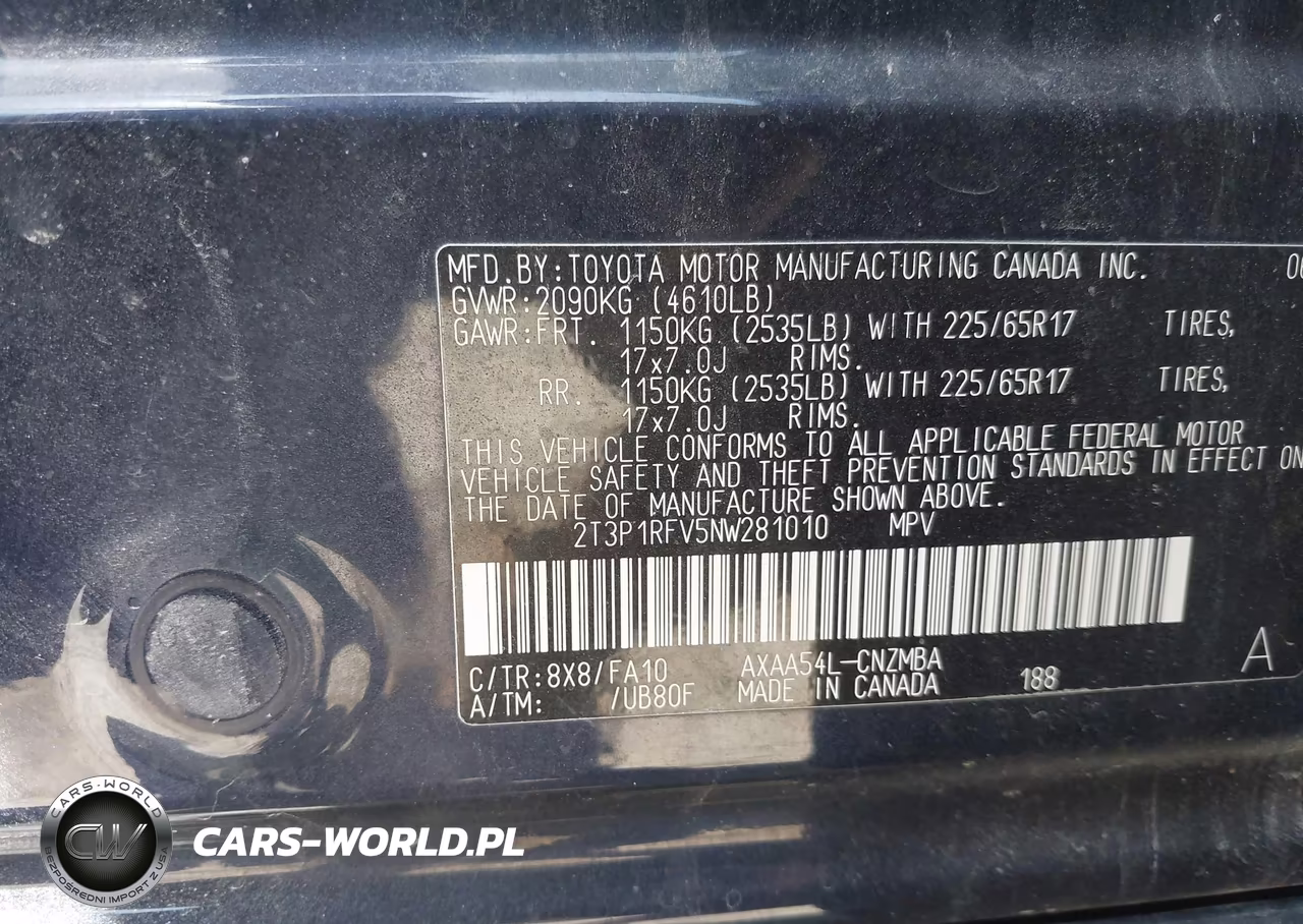 2022 Toyota Rav4 Xle VIN:2T3P1RFV5NW281010 - 9