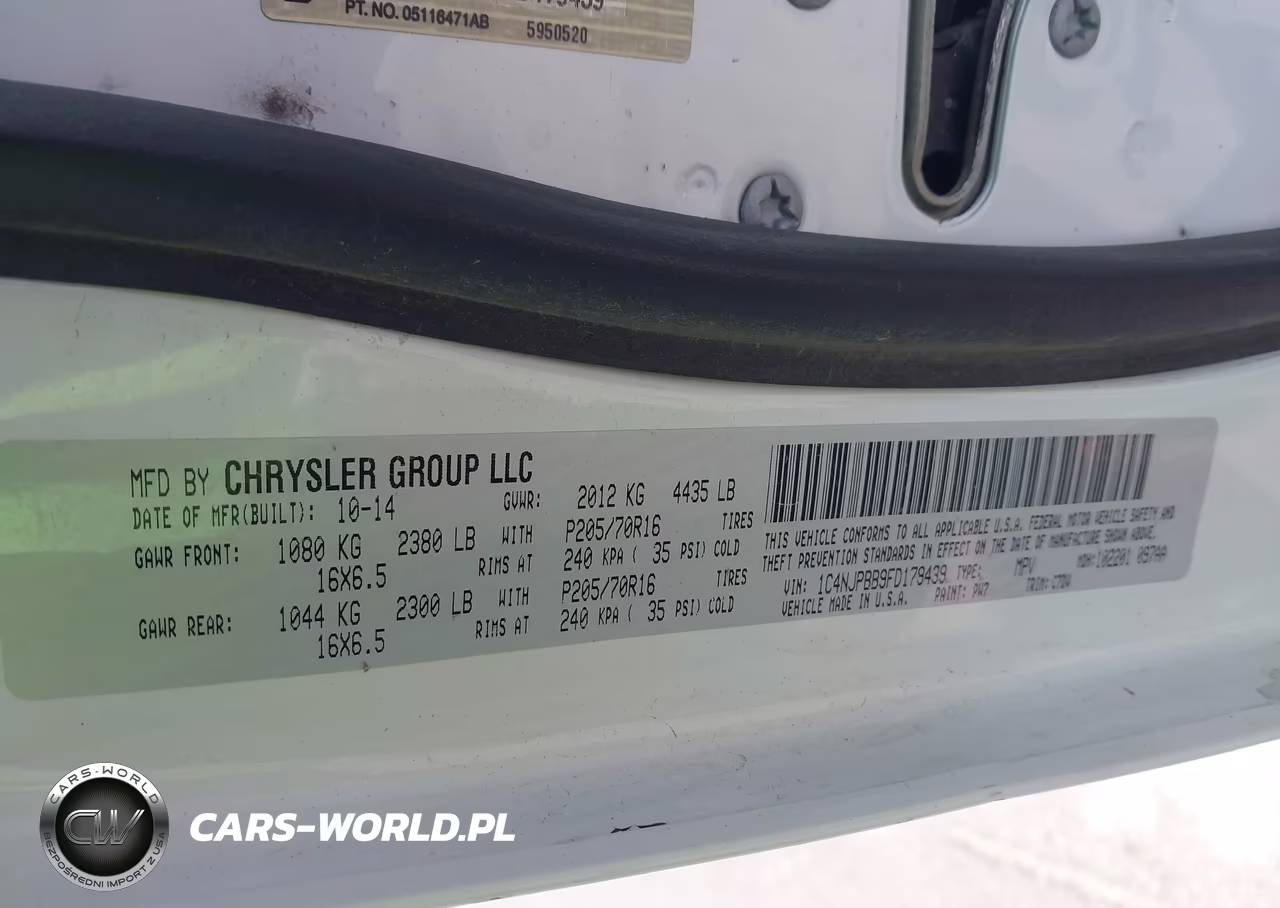 2015 Jeep Patriot Sport VIN:1C4NJPBB9FD179439 - 9