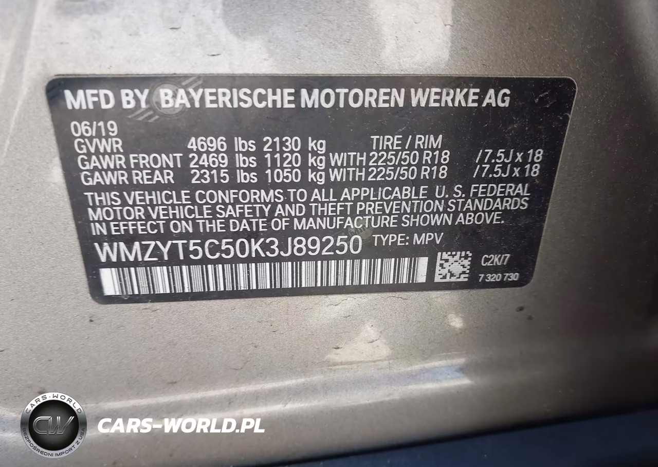2019 Mini Countryman Cooper S VIN:WMZYT5C50K3J89250 - 9