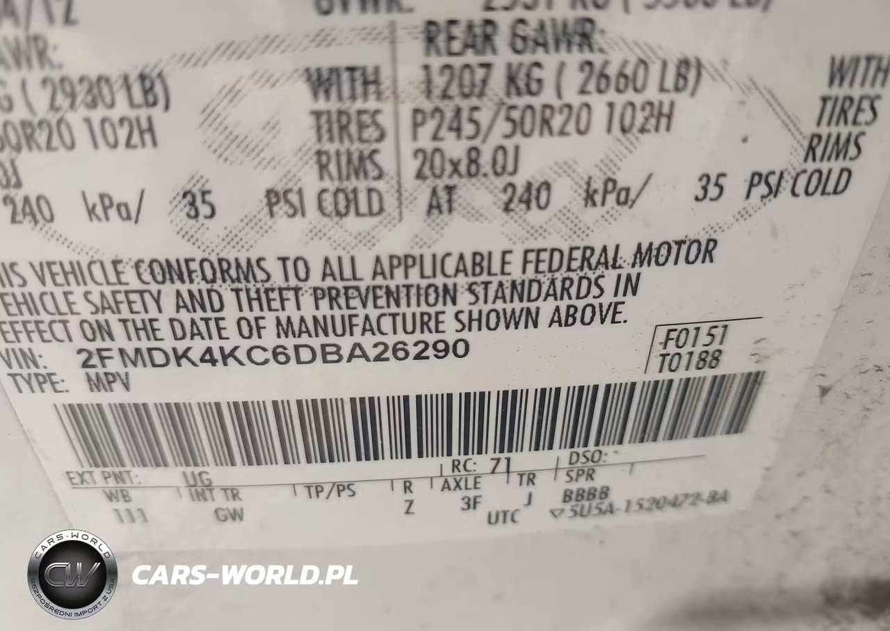 2013 Ford Edge Limited VIN:2FMDK4KC6DBA26290 - 9