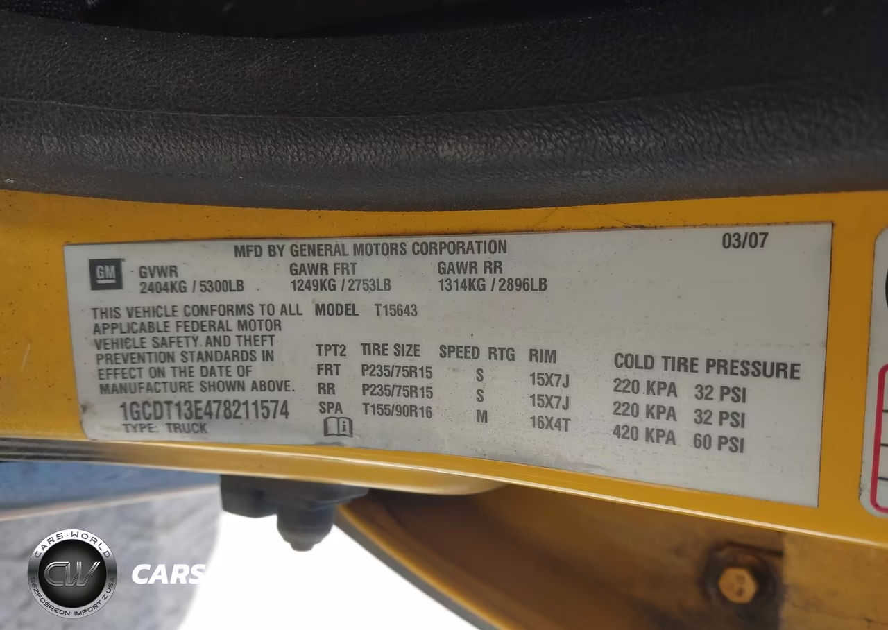 2007 Chevrolet Colorado Lt VIN:1GCDT13E478211574 - 9