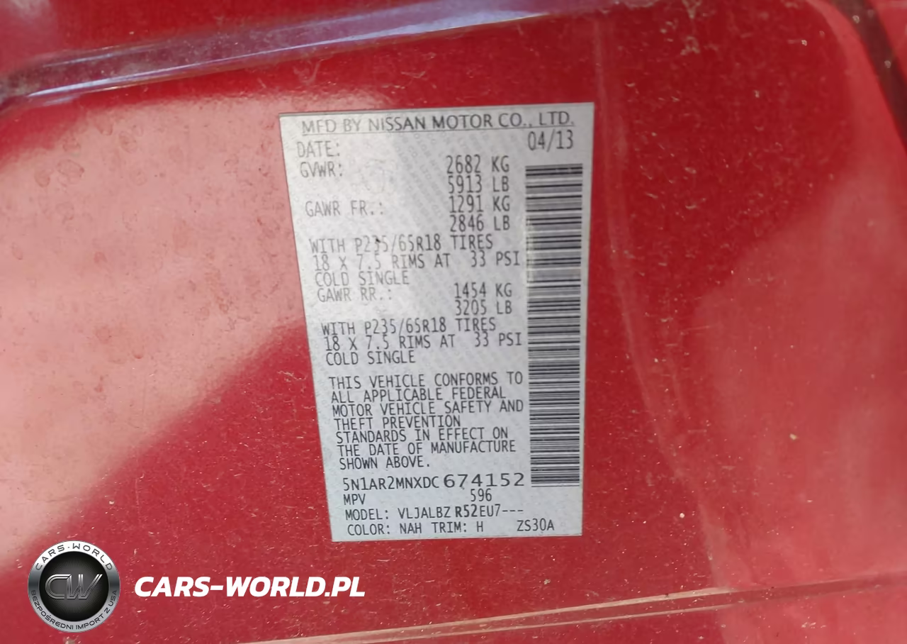 2013 Nissan Pathfinder S VIN:5N1AR2MNXDC674152 - 9