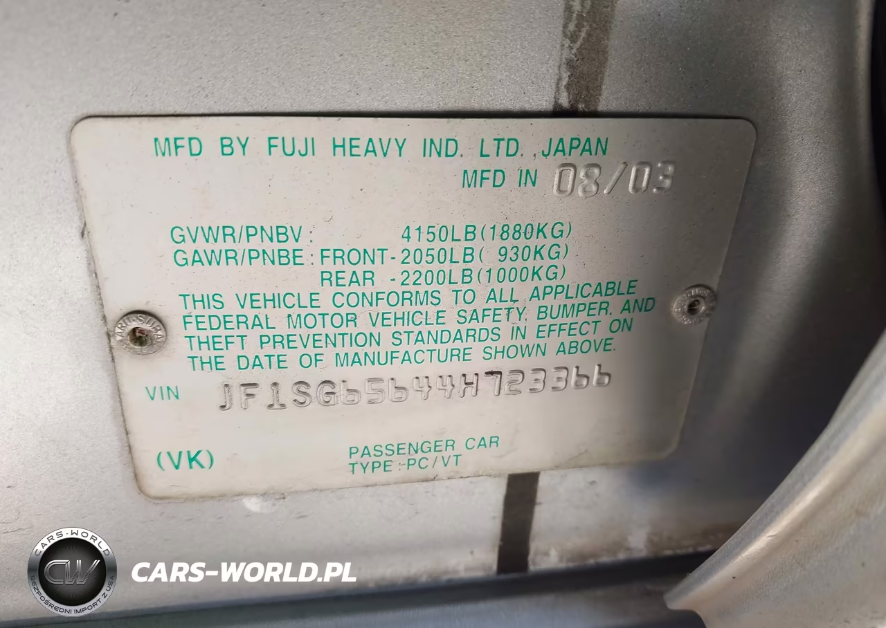 2004 Subaru Forester 2.5Xs VIN:JF1SG65644H723366 - 9